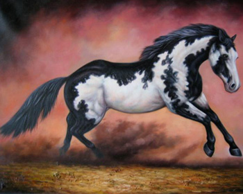 custom horse painting from photo