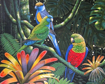 parrot painting from photo